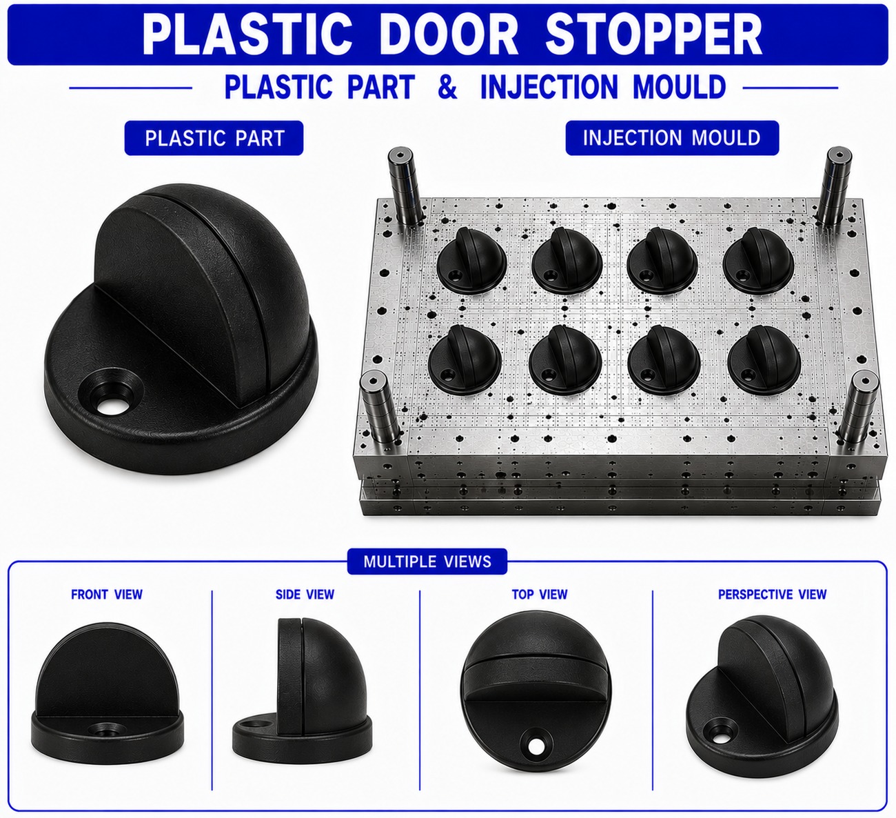 Plastic Door Stopper Mould and Moulding Service